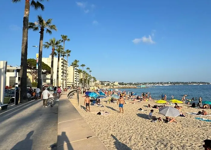 Juan-les-pins Clim-plage 200m -piscine * Antibes